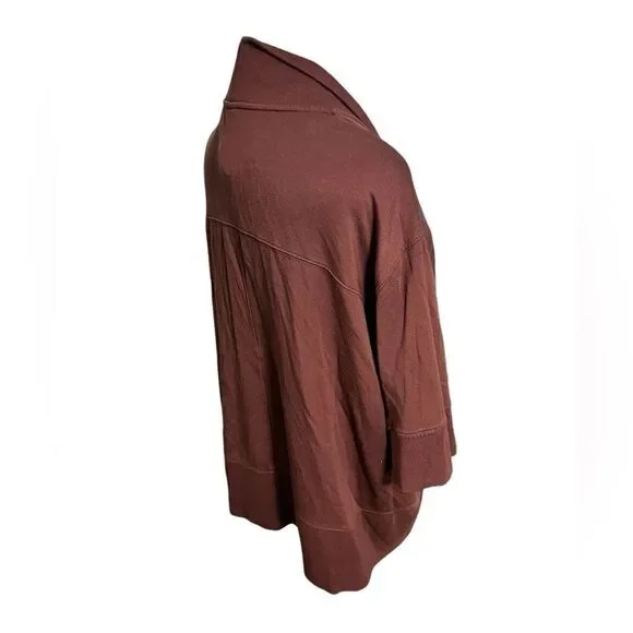 Athleta Lotus Wrap. Color dark plum extra small / small oversized pockets - Picture 5 of 13